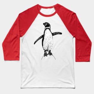 Humboldt penguin illustration Baseball T-Shirt